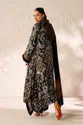 3-PC Unstitched Embroidered Viscose Silk By Baroque | UF-4289